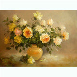 Paint by Numbers Yellow Roses