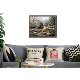 Paint by numbers pavilion by the pond