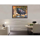 Paint by Numbers Farmer and Classic Cars