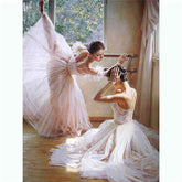 Painting by Numbers Pictures of Two Ballet Dancers