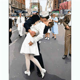 Painting by Numbers Couple in Love Black and White