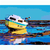 Painting by Numbers Pictures Boat At Low Tide