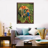 Painting by Numbers Bird Parrots