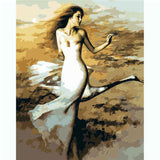 Painting by Numbers Woman in White