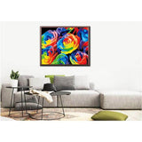 Painting by Numbers Flowers Roses Abstract