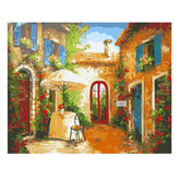 Painting by Numbers Pictures of A Mediterranean Courtyard