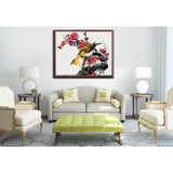 Painting by Numbers Animals Bird on Flower VIne