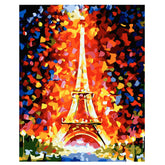 Painting by Numbers Eiffel Tower France Abstract