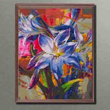 Painting by Numbers Pictures Blue Blood Flowers