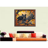 Painting by Numbers Brown Animals in The Autumn forest