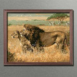 Painting by Numbers Africa Lions and Zebras