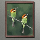 Painting by Numbers Animal Green Bird