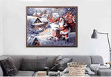 Painting by Numbers Christmas Santa Claus with Presents on The Roof