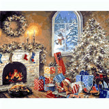 Painting by Numbers Christmas Tree with Gifts