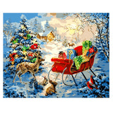 Painting by Numbers Christmas Spirit Sleigh with Gifts