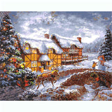 Painting by Numbers Christmas Atmosphere on The Farm