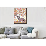 Painting by Numbers Deer in The Colorful forest of Leaves