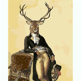 Painting by numbers deer as a prince