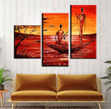 Painting by Numbers Triptych River  Trip Africa