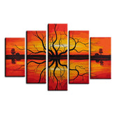 Painting by Numbers Tree Abstract Art Decoration