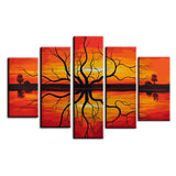 Painting by Numbers Tree Abstract Art Decoration