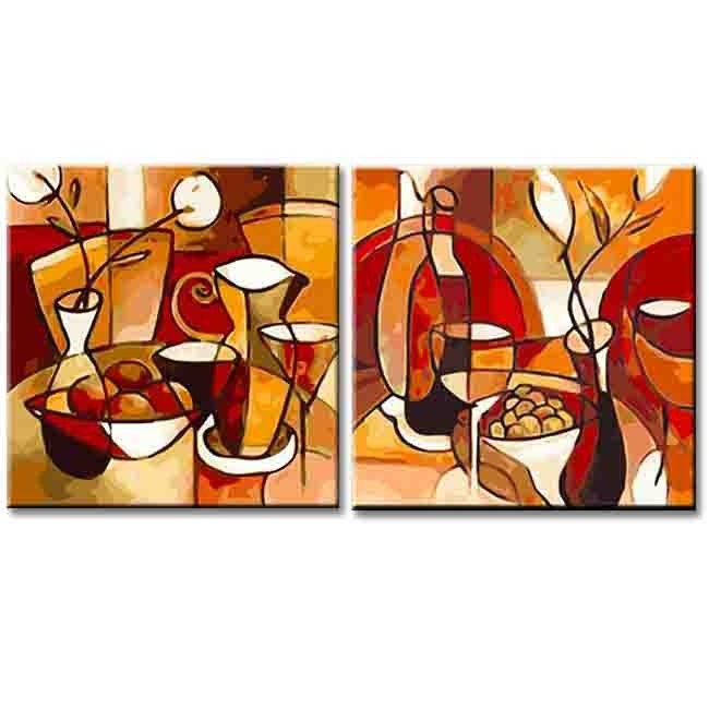 Painting by numbers still life decoration