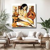 Paint by Numbers Nude Orange