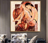 Painting by Numbers Nude Round Heart