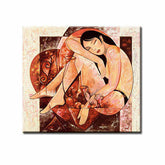 Painting by Numbers Nude Round Heart