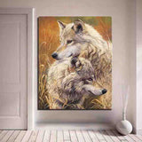 Painting by Numbers Wolf Couple