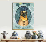 Painting by Numbers Dog in Winter