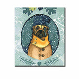 Painting by Numbers Dog in Winter