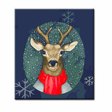 Painting by Numbers Deer in Winter