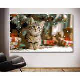 Painting by Numbers Santa Claus Cat
