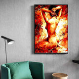 Painting by Numbers Nude Sitting Woman