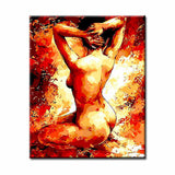 Painting by Numbers Nude Sitting Woman