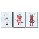 Painting by Numbers Animals with Scarf and Sleigh Ride