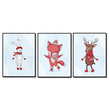 Painting by Numbers Animals with Scarf and Sleigh Ride