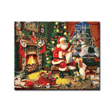 Painting by Numbers Santa Claus by The Fireplace