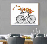 Painting by Numbers Bicycle in Autumn