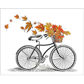 Painting by Numbers Bicycle in Autumn