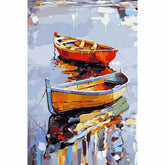 Painting by Numbers Boats on The Lake