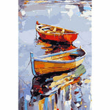 Painting by Numbers Boats on The Lake