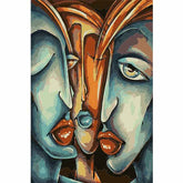 Painting by Numbers Abstract Art Faces Urban World Conversation