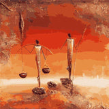Painting by Numbers Africa Art Water Carrier