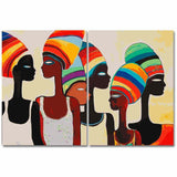 Painting by Numbers Africa Women Modern Art2 Panel (Duo)
