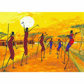 Painting by Numbers Africa Village in Steppe
