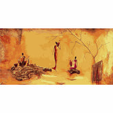 Painting by Numbers Africa Village in Steppe Everyday Life