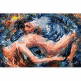Painting by Numbers Nude Love Couple Abstract