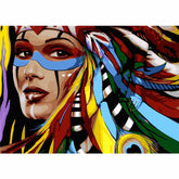 Painting by Numbers Painting Art Woman Indian American